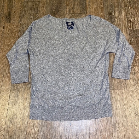 American Eagle Outfitters Tops - American eagle size small ladies gray lightweight sweater
